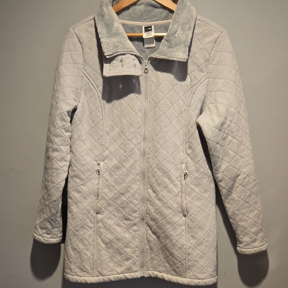 Women's Quilted Gray Northface Jacket